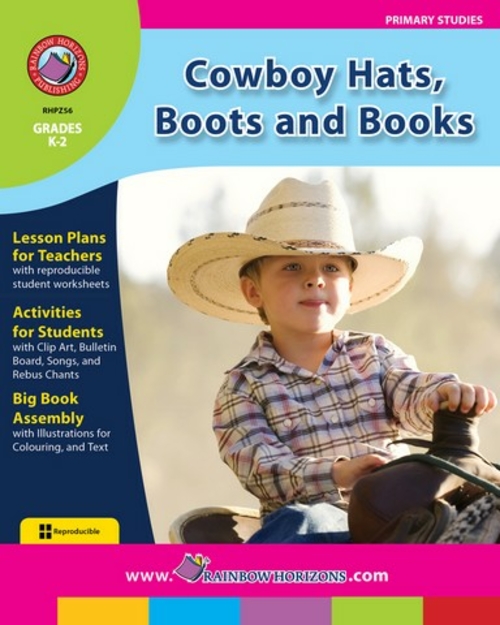 Rainbow Horizons Z56 Cowboy Hats- Boots & Books - Grade K to 2