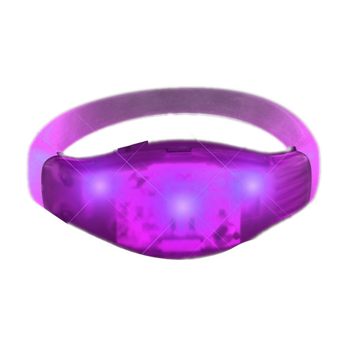 Blinkee SAPLB Sound Reactive Purple LED Party Bracelet - Wristbands fo