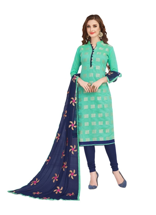 Generic Women's Banarasi Jacquard Salwar Material