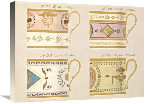 Global Gallery GCS-454920-1824-142 18 x 24 in. Quatre Tasses Du 1er Ch
