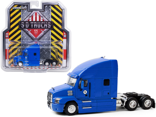 2019 Mack Anthem Truck Cab #5 Blue \S.D. Trucks\" Series 11 1/64