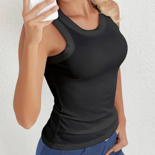 Women Ribbed Sleeveless Slim Fit Basic Tank Top for Mothers Day Gifts