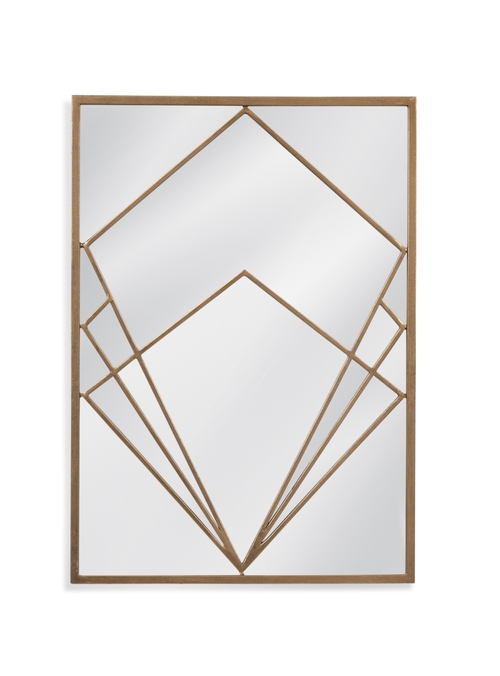 Bassett M4211 Jase Wall Mirror, Gold - 20 x 28 in.