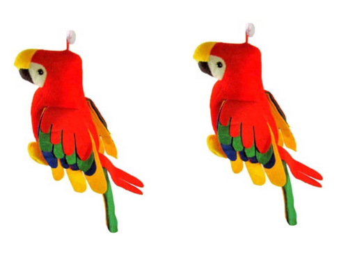 Colorful Parrot Stuffed Soft Toy for Kids for Birthday Gift PACK OF 2
