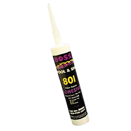 Accumetric 80100 Boss 10.3 Oz. Clear Silicone Adhesive Cartridge