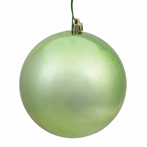 Vickerman N590754DSV Celadon Shiny UV Drilled Ball Ornament, 2.75 