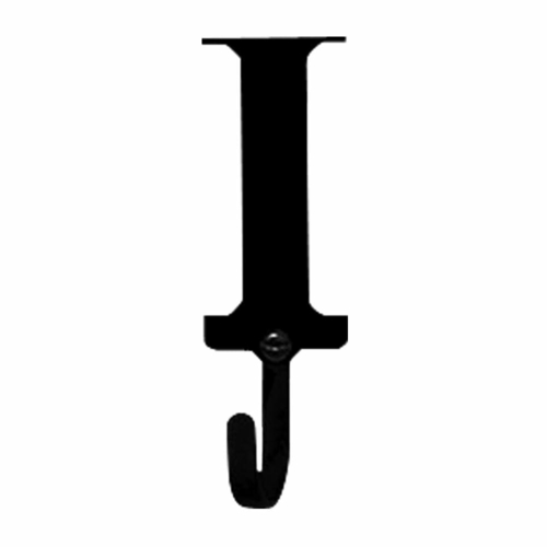 Wrought Iron Letter I Wall Hook Small