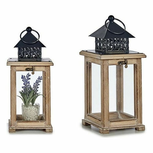 Lantern Wood Metal (13 x 29 x 13 cm)