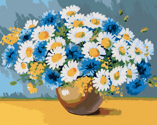 Paint by Numbers - DAISIES AND OTHER SPRING FLOWERS