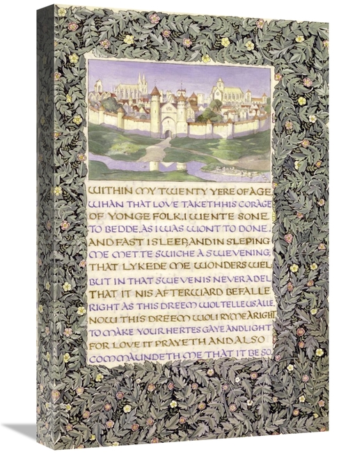 Global Gallery GCS-268323-22-142 22 in. Chaucers the Romaunt of the Ro