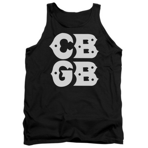 Trevco Cbgb-Stacked Logo - Adult Tank Top - Black, 2X