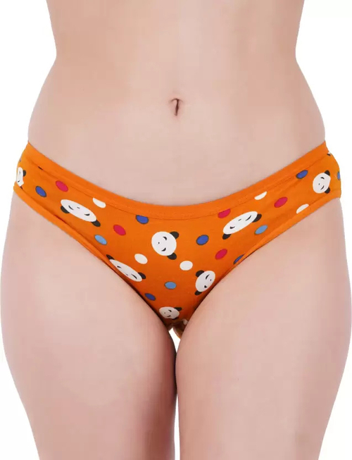 Pack Of 3 Women Hipster Orange Panty