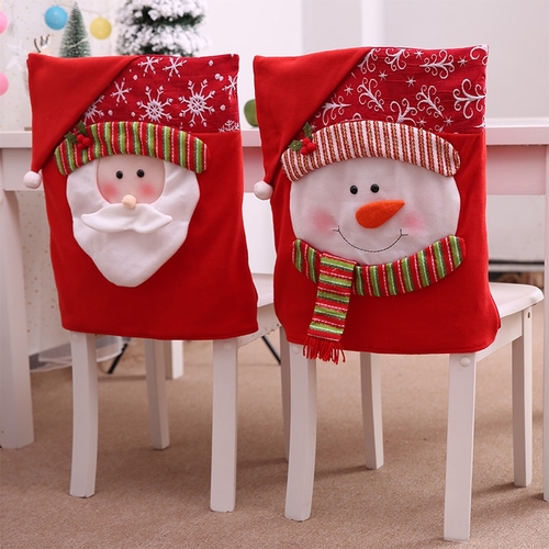 Christmas Dining Chair Cover Room Dinner Party