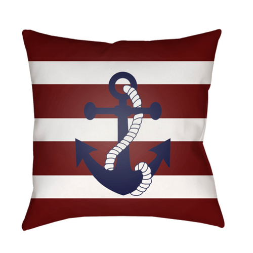 Surya LAKE001-2020 20 x 20 x 4 in. Anchor II Square Throw Pillow, 