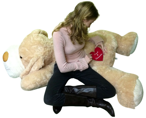 Custom Personalized Giant Stuffed Dog 60 Inch Soft Customized With