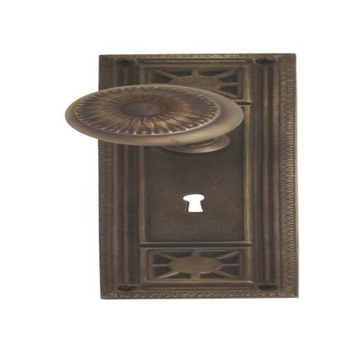Brass Accents D04-K724A-SUN-486 Interior Door Plate Passage Set- 2.75