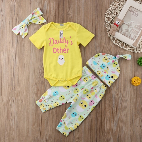 2018 Easter Infant Baby Girl Kid Cotton  Bodysuit