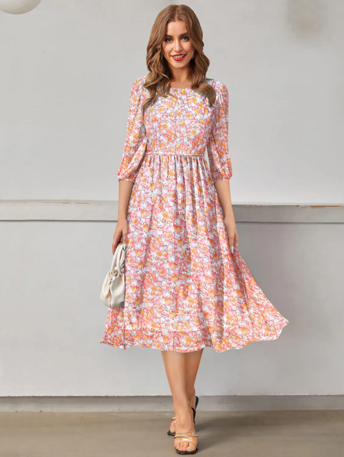 Women Maxi Light Pink Dress (Size M)