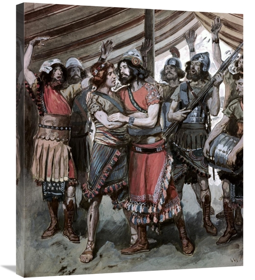 Global Gallery GCS-280311-30-142 30 in. Friendship of Jonathan & David