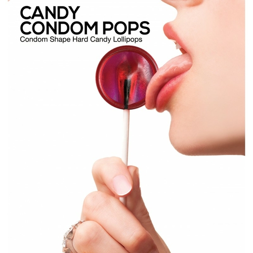 Candy Condom Pop -  Strawberry