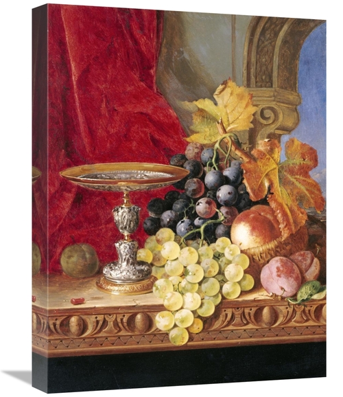 Global Gallery GCS-268211-22-142 22 in. Grapes & a Peach Art Print - E