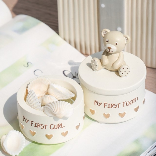 Home Baby Tooth Storage Box Bear Figure 2