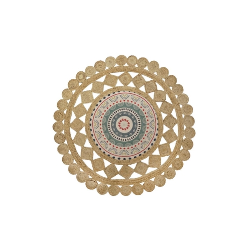 Carpet DKD Home Decor Brown Multicolour (120 x 120 x 0,75 cm)