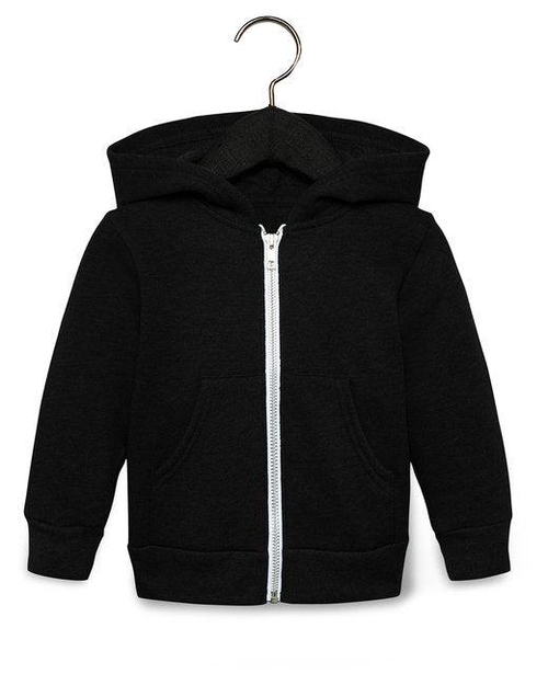 Bella + Canvas Toddler Full-Zip Hooded Sweatshirt 3739T