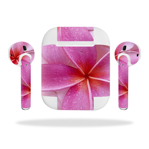 MightySkins APAIPO-Flowers Skin Decal Wrap for Apple Airpods Sticker -