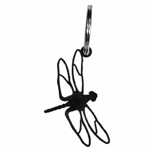 Wrought Iron Dragonfly Keychain Key Ring