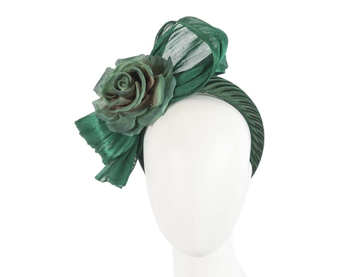 Green bow fascinator & bag combo