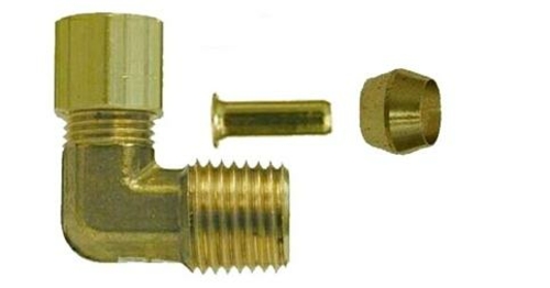 Airbagit FIT-COMPRESSION-ELBOW-24 Elbow Compression 0. 25 in. Tube To 