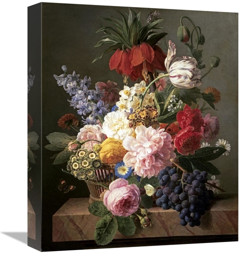 Global Gallery GCS-277255-16-142 16 in. Flowers & Fruit Art Print - Ja