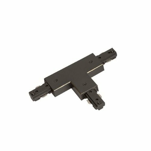 Cal LightingHT-282-BK Right T Connector with Power Entry- Black