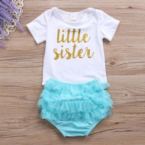 Newborn Baby Girls Tops Short Sleeve Bodysuit