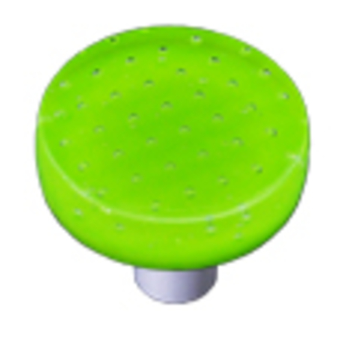 Hot Knobs HK1205-KRA Bubbles Spring Green Round Glass Cabinet Knob - A