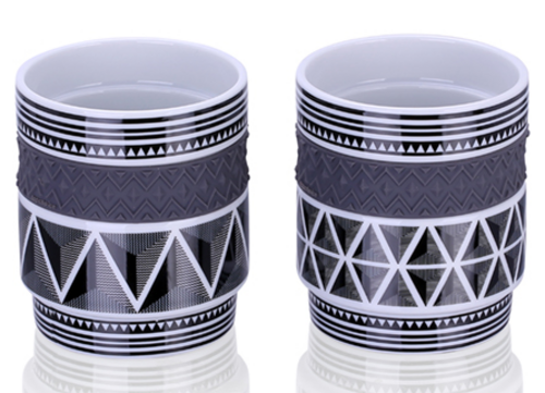 2 Etno Mug porcelain Set 350 ml