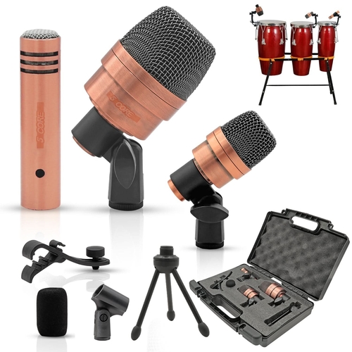 5Core Conga Mic Snare Tom Microphone Drum Kit Condenser XLR Instrument