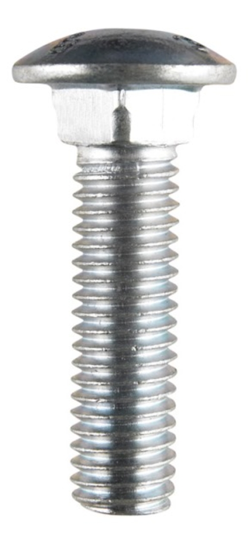 Hillman 240294 0.5 x 2 in. Zinc Plated Carriage Screw Bolt