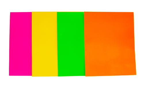 Laminate 2 Pocket Folder - Neon Colors