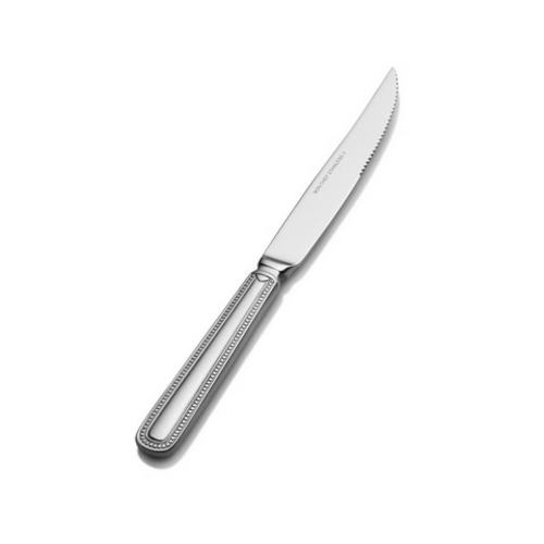 Bon Chef SBS3315 9.77 in. Sombrero Brush Euro Solid Handle Steak Knife