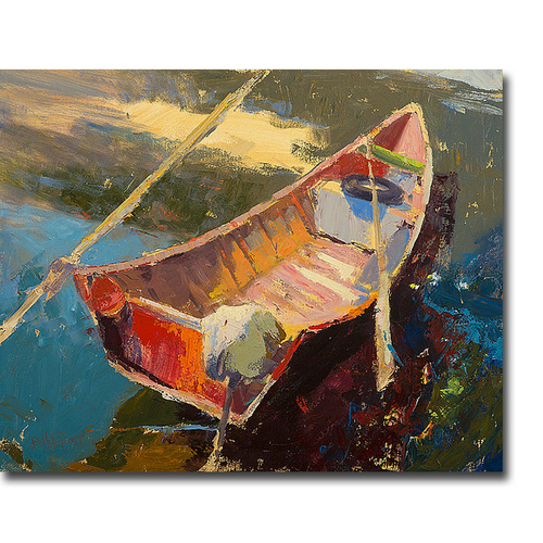 Italian Wayfarer by Beth A Forst Premium Gallery-Wrapped Canvas Giclee