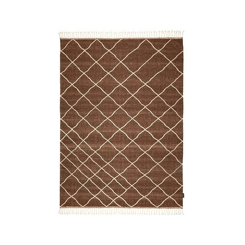 Berber Kilim Brown Wool Rug