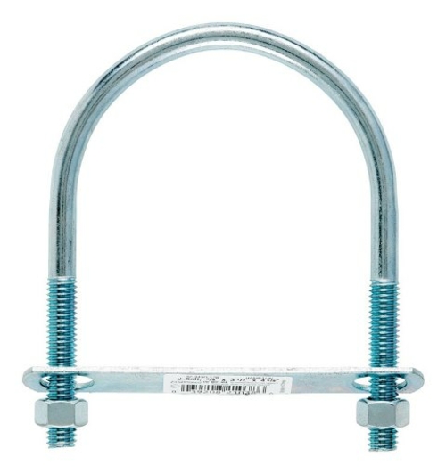 Hampton 02-3450-128 U-Bolt Zince  0.375 x 3.5 x 4.63 in. - pack of 10