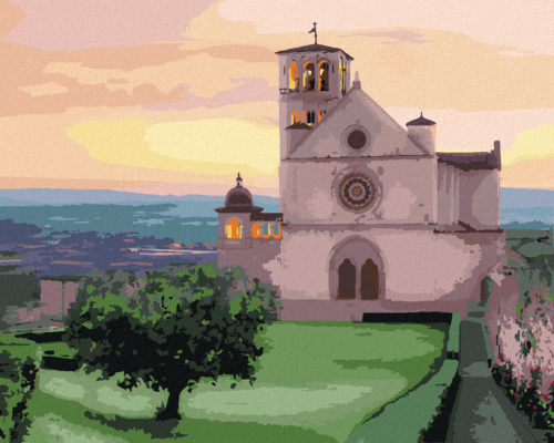 Paint by Numbers - BASILICA OF ST FRANCIS OF ASSISI, ITALY (TED DAVIS)