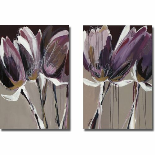 Artistic Home Gallery 1624110CG Aubergine Splendor I & II by Angela Ma