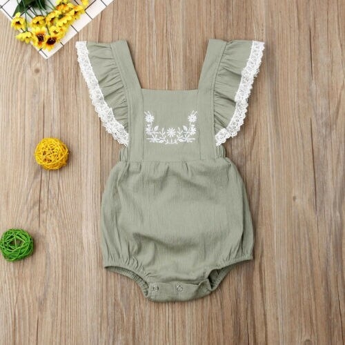 Cute Newborn Infant Baby Girls Clothes Ruffle