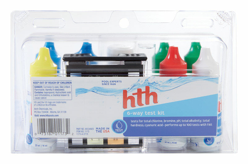 HTH 8009830 0.75 oz 6-Way Test Kit - Pack of 3