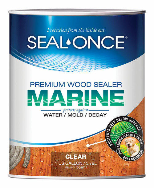 Seal-once 1829522 1 gal Marine with Nano Guard Clear Water-Based Premi