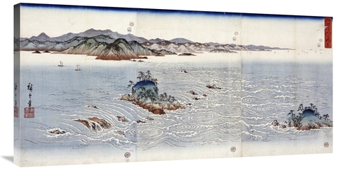 Global Gallery GCS-266547-44-142 44 in. Whirlpools at Naruto in Awa Pr